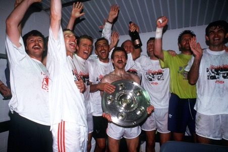 VfB Stuttgart feiert die Deutsche Meisterschaft 1991/92
